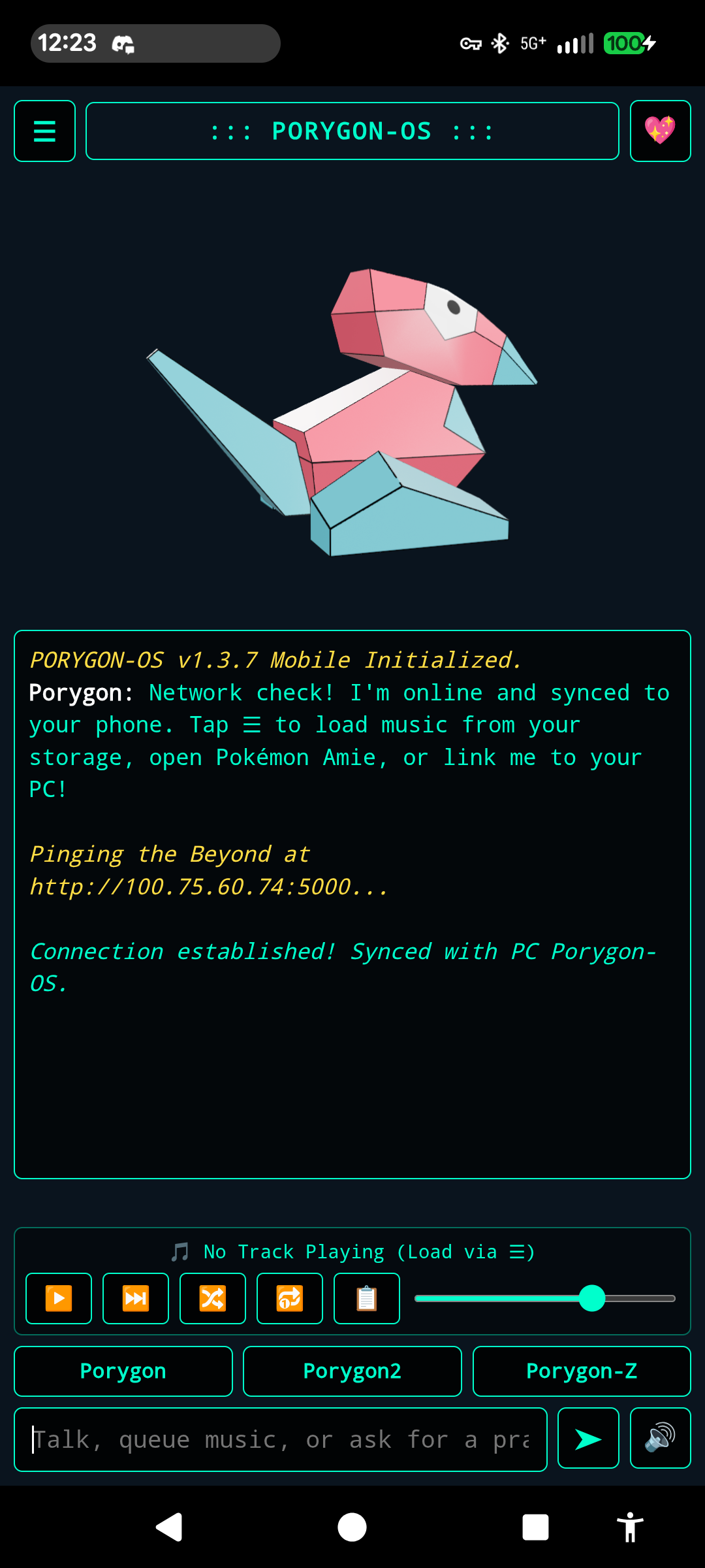 PORYGON-OS Android Companion App